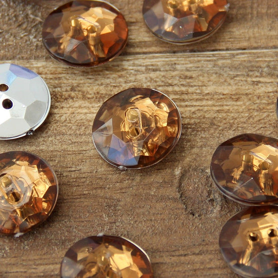 Botones Cocktail con dos agujeros - 18 mm - Go Handmade
9