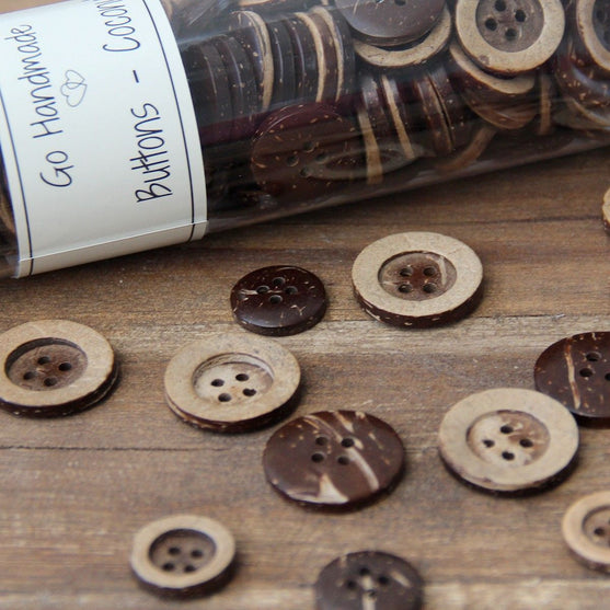 Botones de coco - Classic - Go Handmade
2