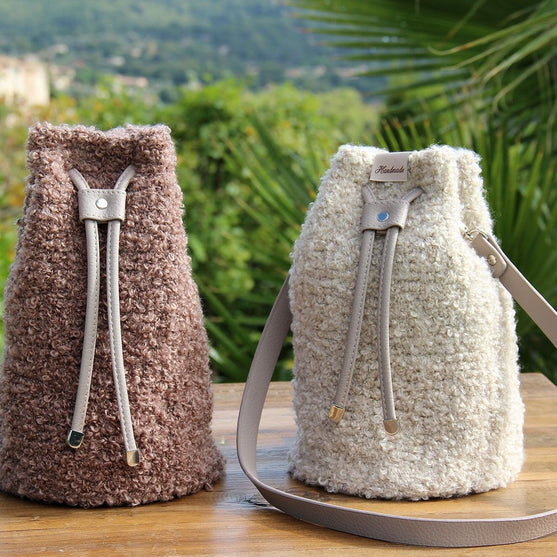 Cierre de cuerdas para bolso - Negro/Plateado - Go Handmade
6