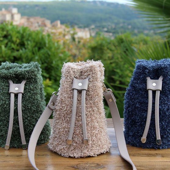 Cierre de cuerdas para bolso - Negro/Plateado - Go Handmade
3