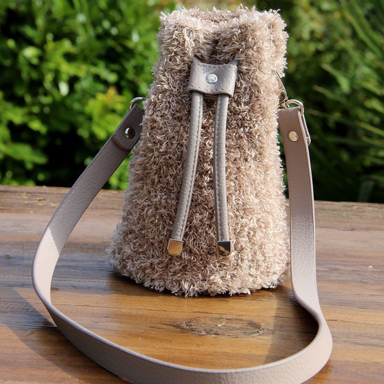 Cierre de cuerdas para bolso - Negro/Plateado - Go Handmade
4