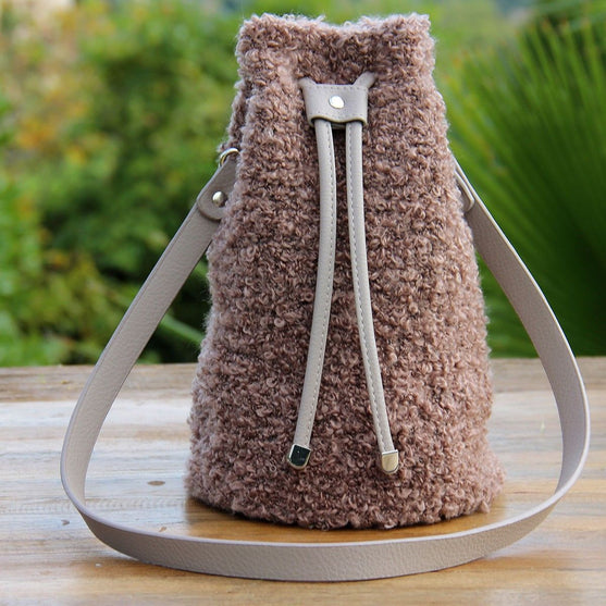 Cierre de cuerdas para bolso - Negro/Plateado - Go Handmade
7