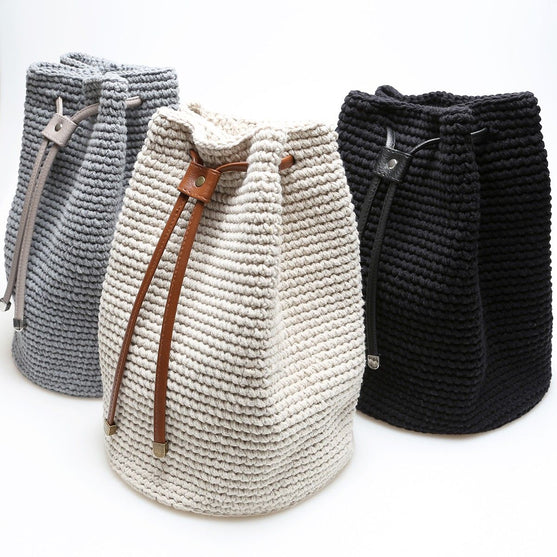 Cierre de cuerdas para bolso - Negro/Bronce - Go Handmade
8
