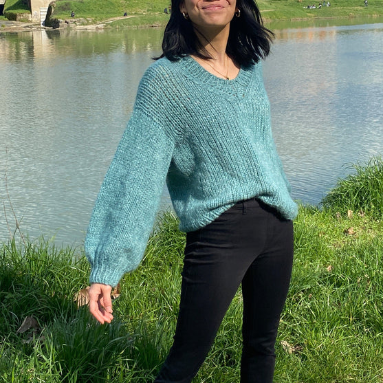 Charlotte - Jersey con cuello en V
3