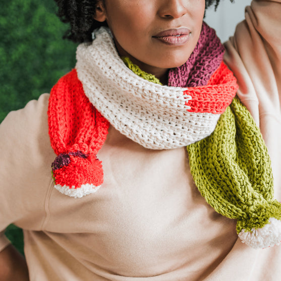 Chilly - Bufanda con pompones
4