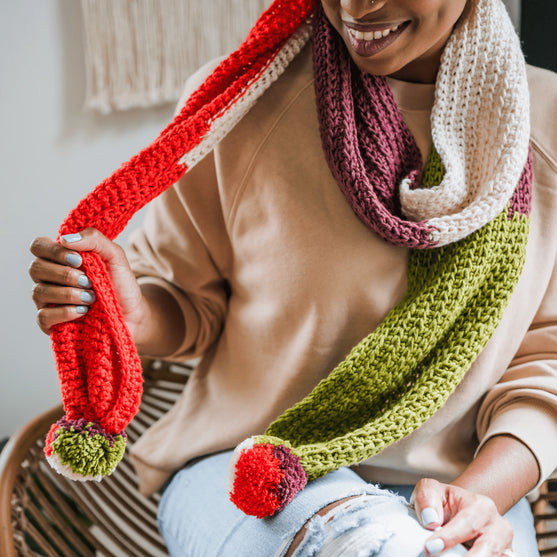 Chilly - Bufanda con pompones
7