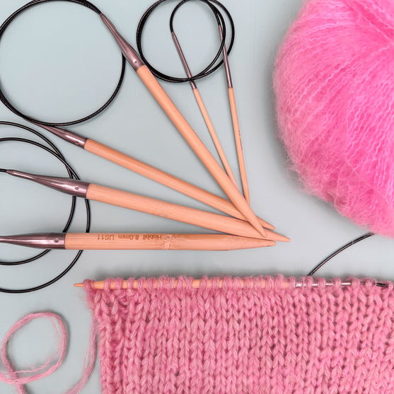 Agujas redondas de bambú - 60 cm - Hobbii
5