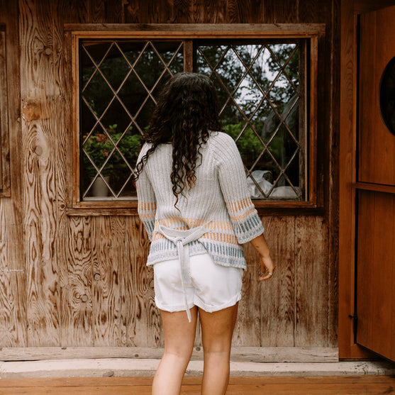 Fusing Cardigan - Cárdigan abierto con cinturón
4