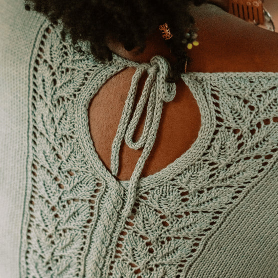 Floreale Top - Camiseta con Espalda de Encaje
4