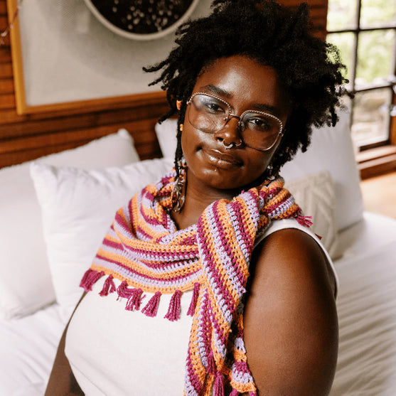 Confetti Glass - Chal Triangular
2