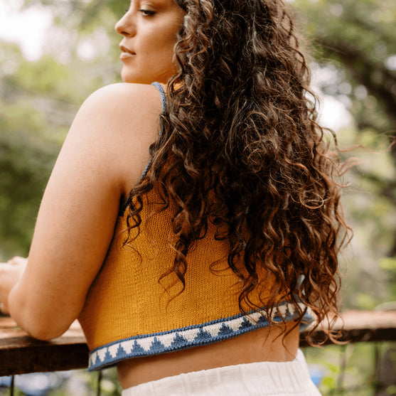 Bevelled Tank - Top Sin Mangas con Intarsia
2