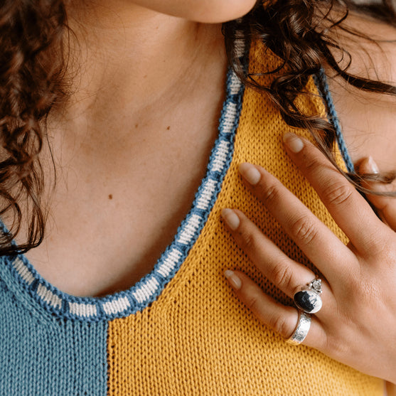 Bevelled Tank - Top Sin Mangas con Intarsia
6