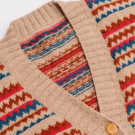 Ottolie - Cárdigan con Chevron y Bolsillos
8