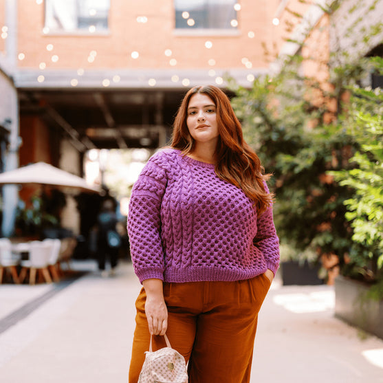 Cybil - Jersey con trenzas
2