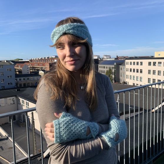 Soft Twist - Banda para la cabeza y mitones
4