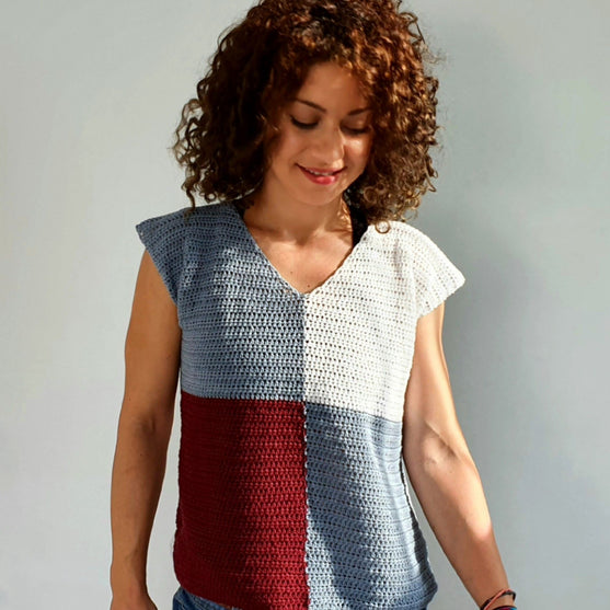 Camiseta con bloques de color
3
