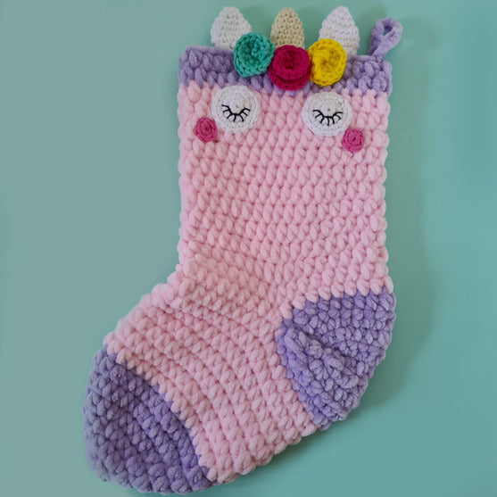 Calcetín de navidad de unicornio
2