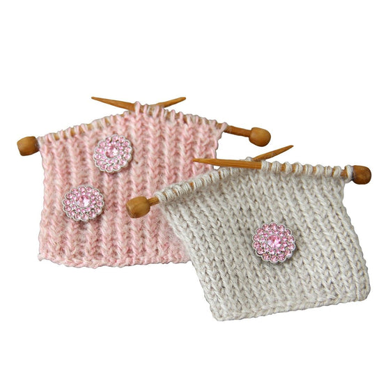 Botones Bling - Gemas pequeñas - Rosa - 4 uds. - Go Handmade
4