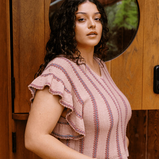 Dalle de Verre - Top con Mangas Volantes
11