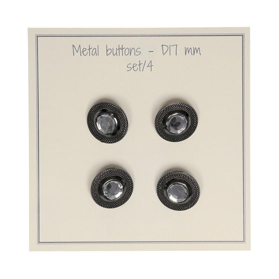 Botones decorativos - 17 mm - 4 unidades - Go Handmade
4