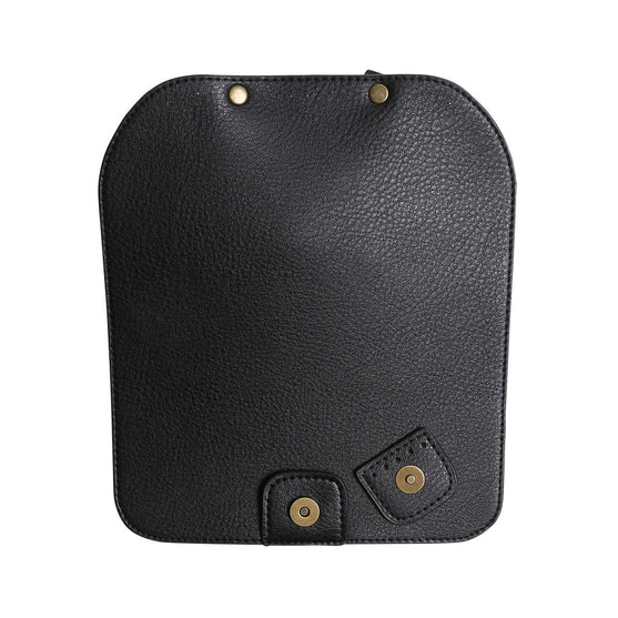 Cierre de solapa con botón magnético - Negro / Bronce - Go Handmade
4