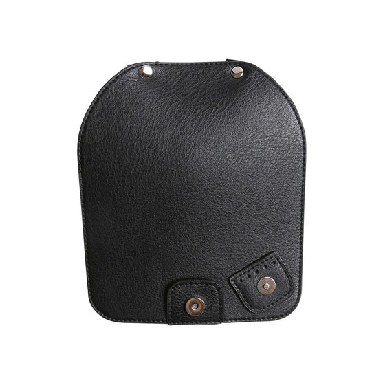 Cierre de solapa con botón magnético - Black/Silver - Go Handmade
5