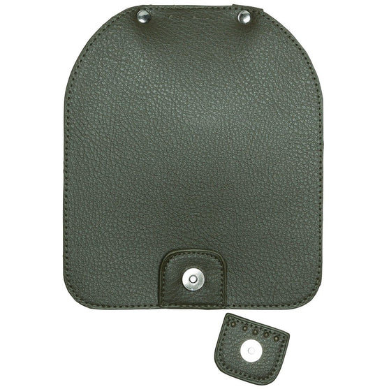 Cierre de solapa con botón magnético - Green/Silver - Go Handmade
2