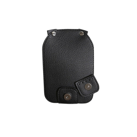 Cierre de solapa con botón magnético - Black/Silver - Go Handmade
6