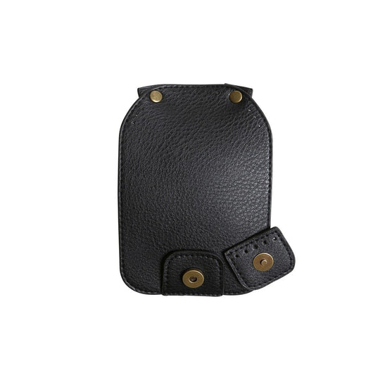 Cierre de solapa con botón magnético - Negro / Bronce - Go Handmade
6