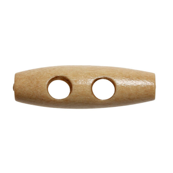 Botones alargados de madera - 30 mm - Go Handmade
3