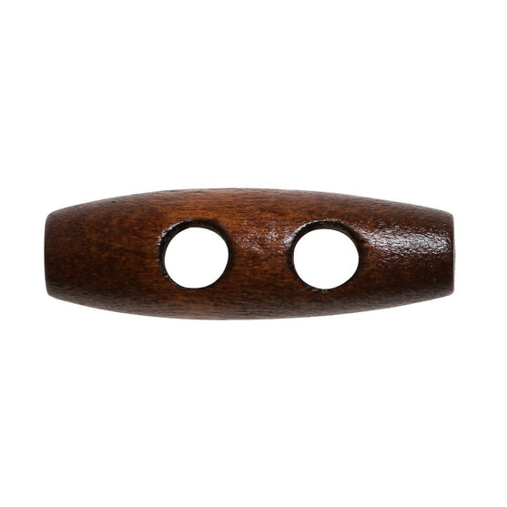 Botones alargados de madera - 30 mm - Go Handmade
5