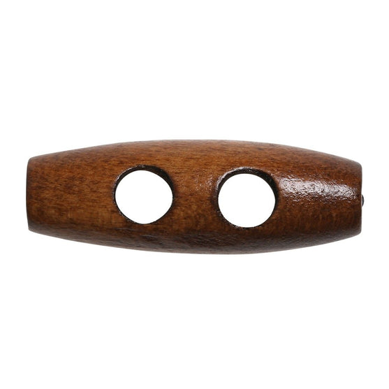 Botones alargados de madera - 35 mm - Go Handmade
5