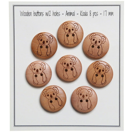Botones de animales - 17 mm - Go Handmade
6