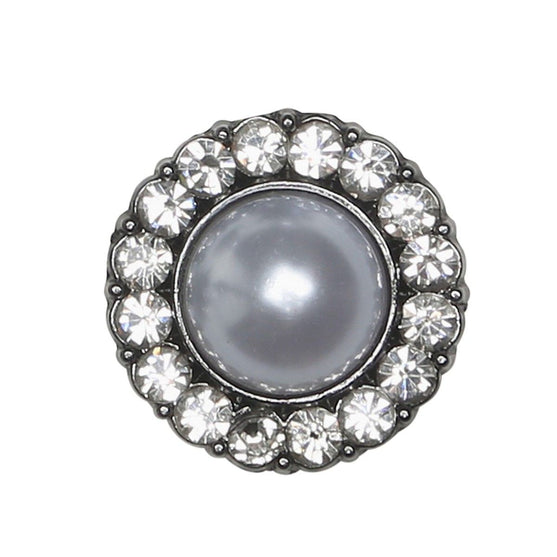 Botones de perla con gemas - Negro - Varios tamaños - Go Handmade
3