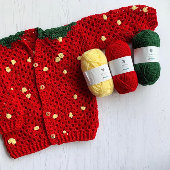Strawberry - Cárdigan para niños
3