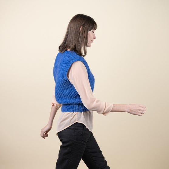 Renee - Chaleco a punto arroz
3