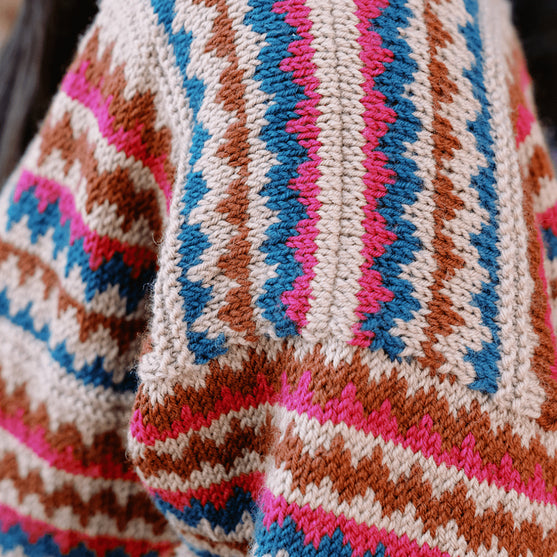Ottolie - Cárdigan con Chevron y Bolsillos
9