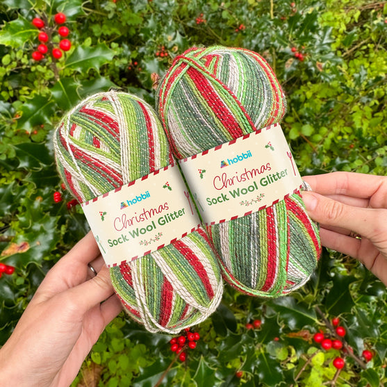 Christmas Sock Wool Glitter (Edición Limitada) - Hobbii
7