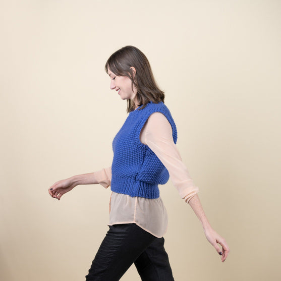 Renee - Chaleco a punto arroz
4