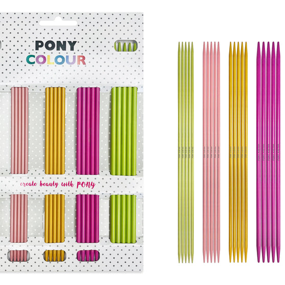 Juego de agujas de doble punta Colour - Pony
2