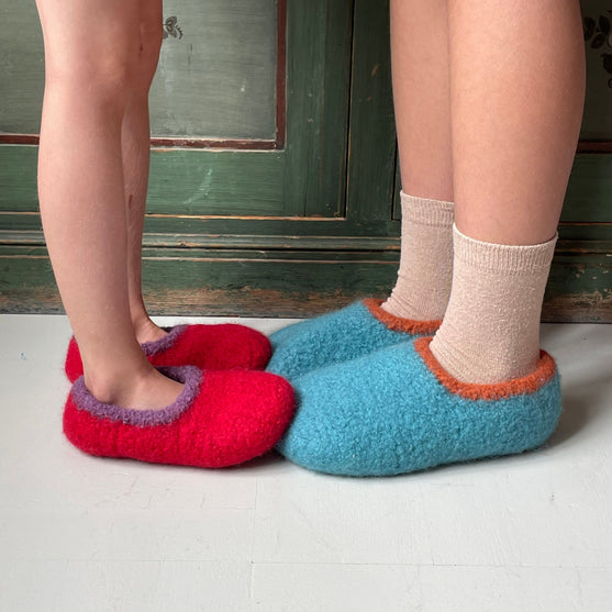 Pantuflas de lana - Pantuflas de Fieltro
5