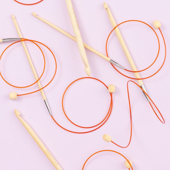 Aguja Tunecina de Bambú con Cable - 50 cm - Hobbii
4