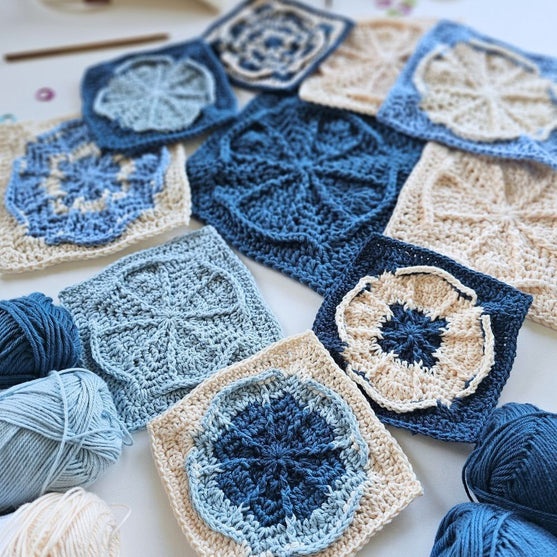 Compass Rose - Oeste - Cuadrado Granny
2