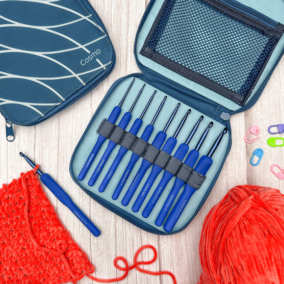 Set de Ganchillos Cosmo - 9 Tamaños - Índigo - Hobbii
8