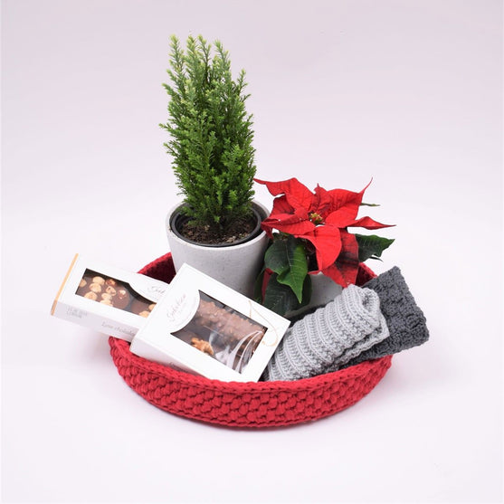 Bandejas de decoración con fondo de cuero redondo - Navidad
6
