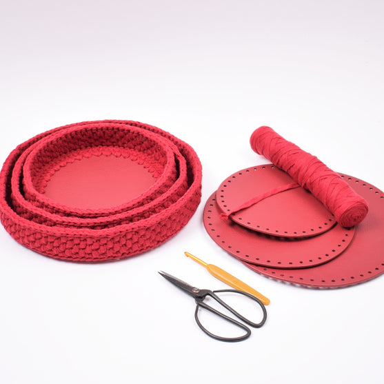 Bandejas de decoración con fondo de cuero redondo - Navidad
8