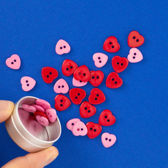Botones corazón – 30 uds. - Hobbii
3
