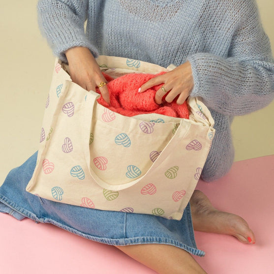 Canvas Shopper con cierre de cordón - Hobbii
6
