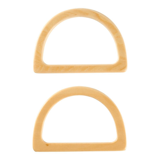 Asas de bolsa de madera - forma de D - Hobbii
2