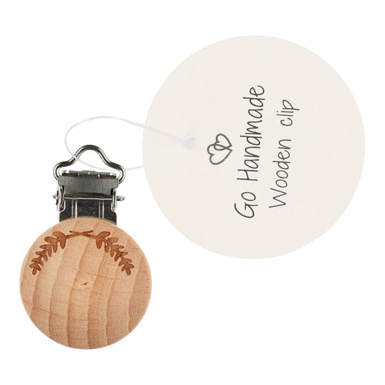 Clip de madera con laureles - Go Handmade
3